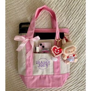 EUC 💗 Pink Trader Joe’s Mini Tote
